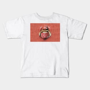 80's Wrestler Mouth Kids T-Shirt